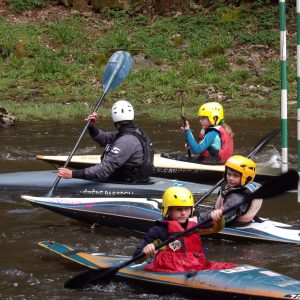 Club canoë kayak Uzerche, kayak slalom petits